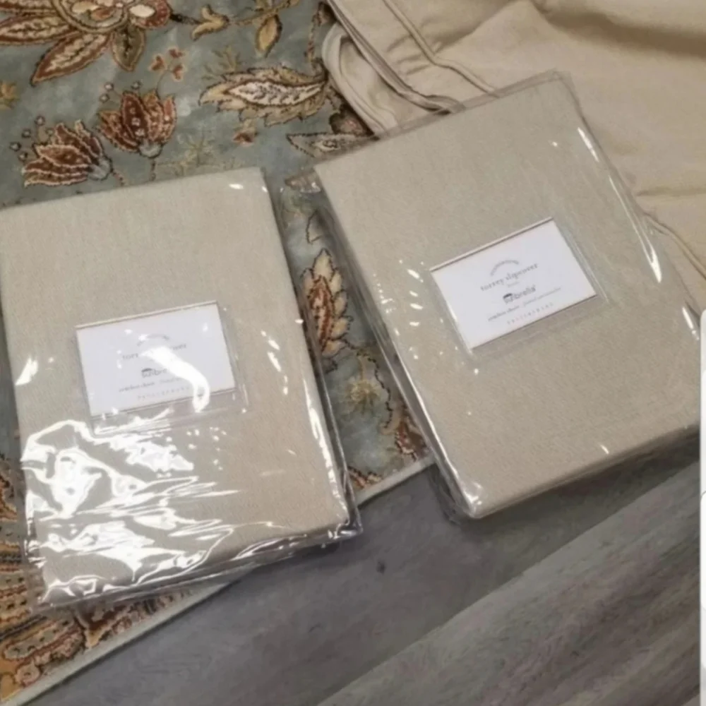 New Pottery Barn Sunbrella Torrey chair SLIPCOVER for cushions beige tan